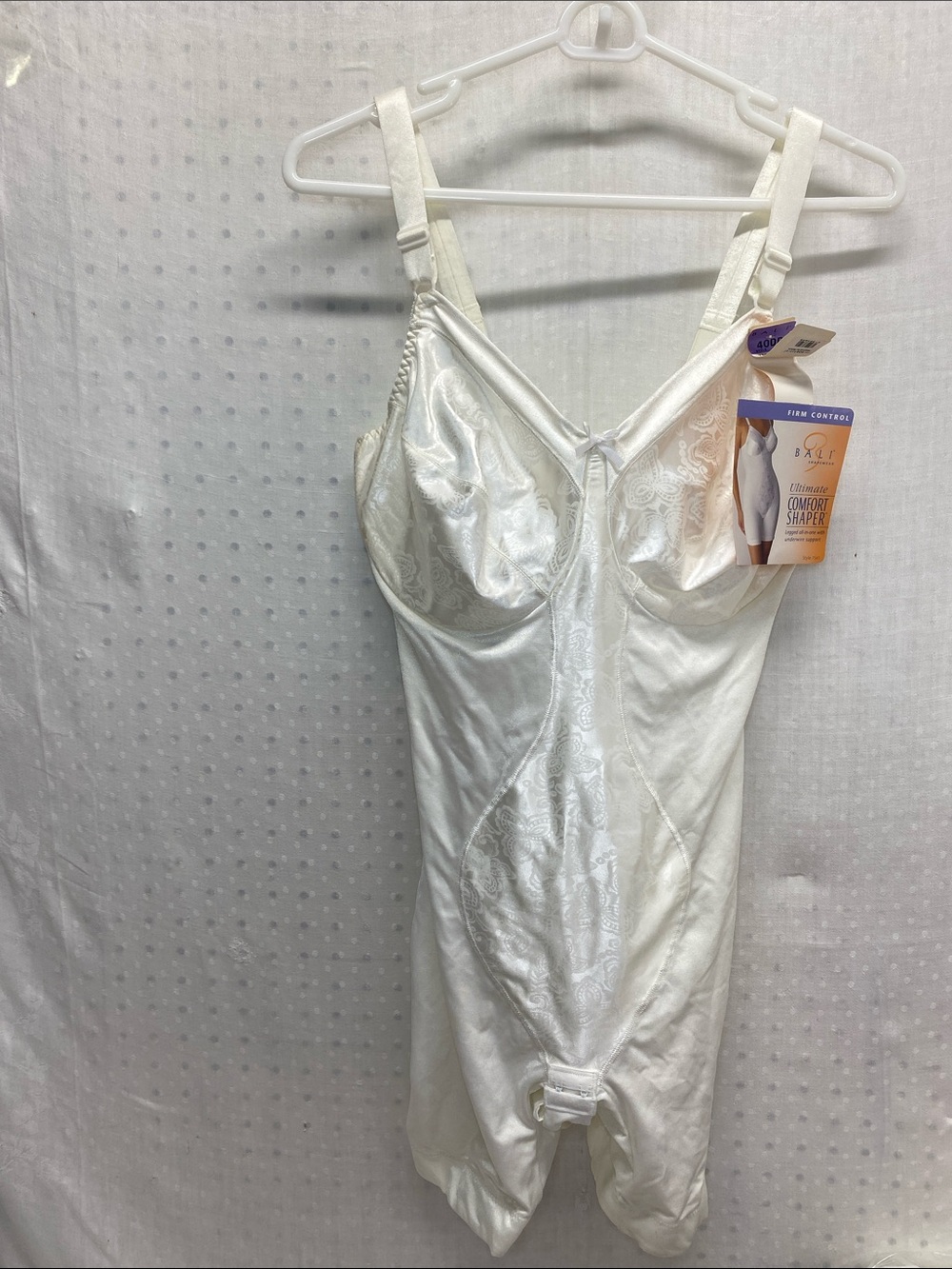 Bali Ivory Ultimate Comfort Shaper Bodysuit with Adjustable Straps